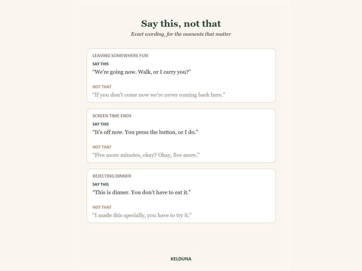 Say this, not that: exact scripts for tough moments